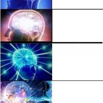 Evolving expanding brain
