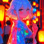 kimono anime girl