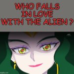 who falls in love with the alien ?
