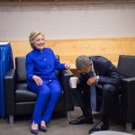 Hillary Barack laughing at FBI Informant Trump