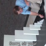 Domino Effect | Nah , I'll just let gravity do its thing; Sorry, sir your free trial of gravity has came to an end | image tagged in domino effect | made w/ Imgflip meme maker