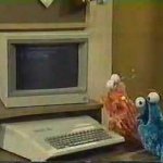 muppets at laptop