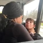 black girl chokes white boy on bus