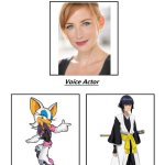 Karen Strassman | image tagged in same voice actor,karen strassman,bleach,sonic the hedgehog,sega,sonic | made w/ Imgflip meme maker