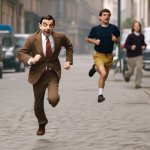 Mr Bean Running