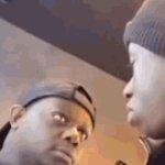 2 guys staring at each other