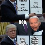 Donald trump being dump meme