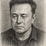 elon musk triste llorando