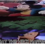 midnight's death scared mickey | WHAT THE HECK HAPPENED | image tagged in oh boy my favorite seat,mickey mouse,midnight,my hero academia,crossover memes,death | made w/ Imgflip meme maker