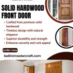 Solid Hardwood Front Door