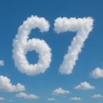 clouds in the shape of 67