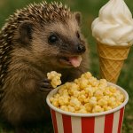 Hedgehog snacks template