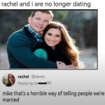 No longer dating