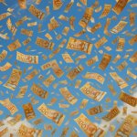 hundreds of Canadian dollars falling from the skies