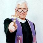Exorcist Leslie Nielsen | STAY AWAY | image tagged in exorcist leslie nielsen | made w/ Imgflip meme maker