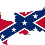 Confederate flag map