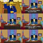 Simpsons Al Gore Celebrate