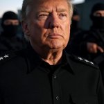 Donald Trump Big Daddy ICE MASKs Secret police drawing meme