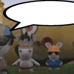 Soldier Rabbid speaking