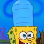 spongebob head stuck in bottle template