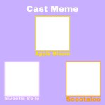 Cutie mark crusaders cast meme (mlp)