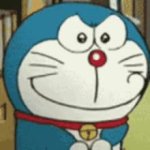 Doraemon Smirk GIF Template