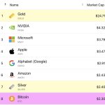 Bitcoin #8 asset in the world