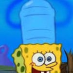 spongebob head stuck in bottle | image tagged in spongebob head stuck in bottle | made w/ Imgflip meme maker