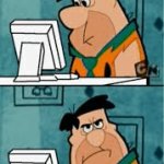 Fred Flintstone Computer Meme