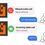 im showering video call