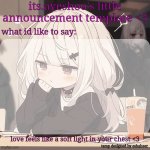 its.ayeshoo's little announcement template template