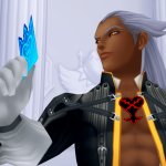 Ansem looking at a Card