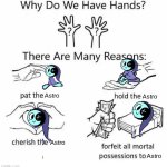 Astro is my fav dandy's world toon | Astro; Astro; Astro; Astro | image tagged in why do we have hands all blank | made w/ Imgflip meme maker