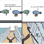 Fish late to work
