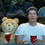 Ted and John Watching a Movie