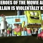 The heroes of the movie after the villain is violentally killed | THE HEROES OF THE MOVIE AFTER THE VILLAIN IS VIOLENTALLY KILLED | image tagged in gifs,funny,dance | made w/ Imgflip video-to-gif maker