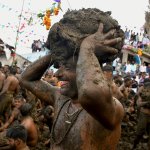 Indian covered in shit