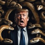 Trump telling big lies to the other snakes.