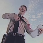 Hitler shooting through phone GIF Template