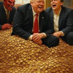Donald Trump Charlie Kirk Satan Lucifer Gold Oval Office