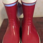 Mrs. Tornado's red boots