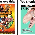 I LOVE Paleo Anime/Manga | image tagged in if you love this you should try dating me,memes,dinosaurs,anime memes,relatable memes,funny | made w/ Imgflip meme maker