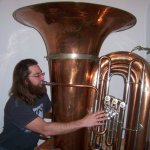 tuba giant contra instrument band brass