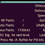 Earthbound oc data