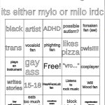 updated milo/mylo bingo