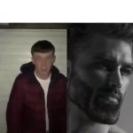 Chad and the virgin GIF Template