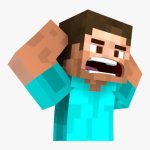 Minecraft Steve Stressed
