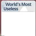 Blue Archive "World's Most Useless X" meme