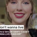 I don't wanna live