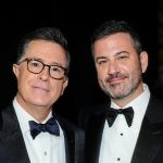 Colbert and Kimmel